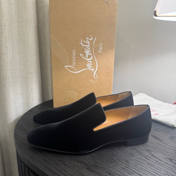 Christian Louboutin Other - Christian Louboutin Dandelion Loafer Velvet Black 44